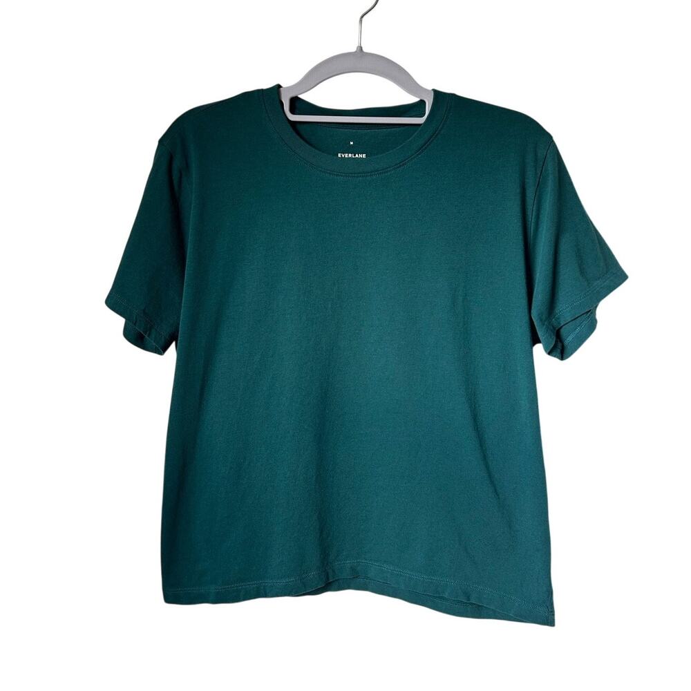 Everlane Teal Cotton Tee - Medium